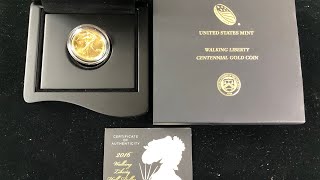 2016 Gold Walking Liberty Centennial [upl. by Wakerly]