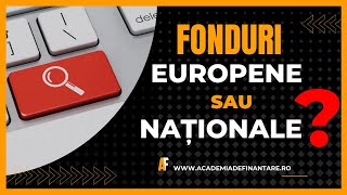 Accesare Fonduri Europene Nerambursabile  Cum identifici programul optim de finanțare [upl. by Ferriter]