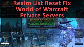 Realm List Reset Fix for World of Warcraft Private Servers 335a  other versions probably too [upl. by Arot]