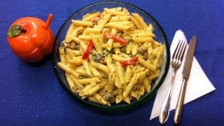 Receta Pasta con Salsa Cremosa de Verduras y Quesos  La Cocinadera [upl. by Airetas455]