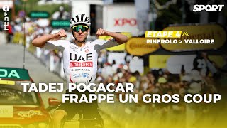 Tadej Pogacar simpose en solitaire à Valloire  Résumé étape 4  Tour de France 2024 [upl. by Hairaza]