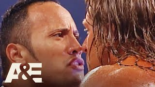 The Rock vs Triple Hs LEGENDARY Beginnings  WWE Rivals  AampE [upl. by Haliak]