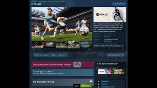 HOW TO PLAY OR RUN FIFA 23 FROM STEAM [upl. by Fachan]