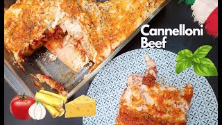 Beef Cannelloni with Tomato Sauce  Cannelloni Recipe [upl. by Alaekim968]