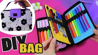 DIY ORGANIZER BAG PENCIL CASE TUTORIAL [upl. by Eelyme]