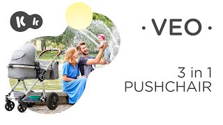 Kinderkraft VEO 3in1 pushchair with car seat [upl. by Niuq612]