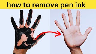 How To Best Way Remove Pen Ink from Fingernail Cleaning Solution [upl. by Atilahs]