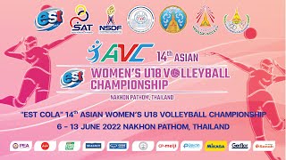 Closing Ceremony AVC WOMEN’S U18 2022 [upl. by Mickie]