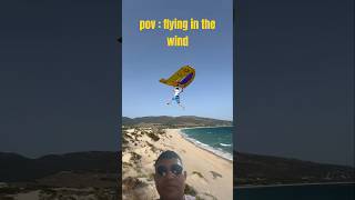 flying in the wind extreme paragliding summer beach extremesports [upl. by Dichy]