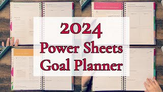 2024 POWER SHEETS GOAL PLANNER  HONEST REVIEW  1ST IMPRESSIONS [upl. by Kobylak]