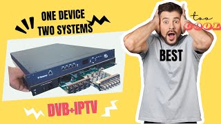 DVB S2 T2 ISDB ATSC DVB C FTA HDMI Convert to Iptv System With Platform Module Chassis Video Demo [upl. by Blus]