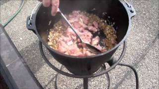 Jambalaya cooking by Chef Kassim [upl. by Flanders]