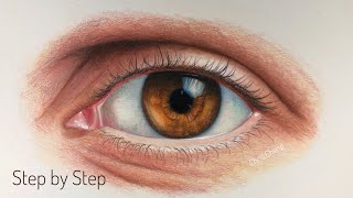 How To Draw Realistic Eye  Step by Step amp Easy To Follow [upl. by Annoyi]