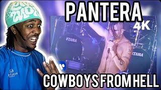 FIRST TIME HEARING Pantera  Cowboys From Hell REACTION [upl. by Inigo]