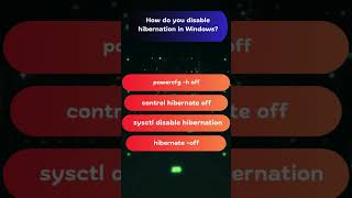 How to Disable Hibernation in Windows  Quick Steps quiz [upl. by Ettevad]