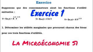 la microéconomie S1 exercice 1 [upl. by Yblehs708]