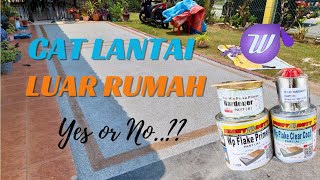 CAT LANTAI LUAR RUMAH  EPOXY FLAKES [upl. by Ted]