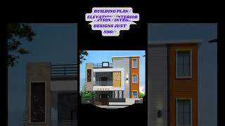 BUILDING PLAN ELEVATION INTERIOR DESIGNS JUST 590 trending new home interiordesign telugu [upl. by Costello]