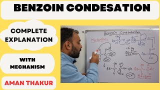 Benzoin Condensation Reaction II Complete mechanism with explanation II chemistryclassesbyAT [upl. by Stuart209]