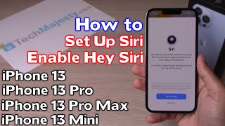 How to Set Up Siri amp Enable Hey Siri iPhone 13  iPhone 13 Pro  iPhone 13 Pro Max  iPhone 13 Mini [upl. by Bak915]