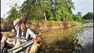 Trophy Flathead Catfish from the Kayak [upl. by Aubrette]