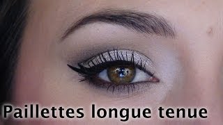 Comment appliquer des paillettes  Astuce maquillage [upl. by Tra]