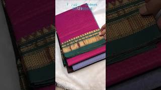 Cotton silk Ilkal saree with contrast colour blouse piece uttarkarnataka ilkal [upl. by Kaufman]