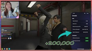 Januarys kitten gives her 200k to buy the comet  GTA V RP NoPixel 40 [upl. by Amadus]