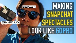 Making SNAPCHAT SPECTACLES 2 look like GOPRO  Basic Compositing Tutorial on iPhone its like NUKE [upl. by Chien]