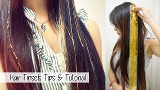 Hair Tinsels FAQs TUTORIAL Tips amp Tricks [upl. by Aistek]