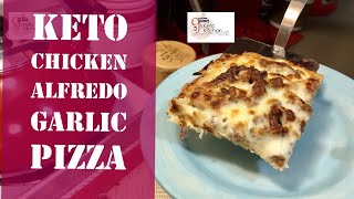 Keto Chicken Garlic Pizza  Chicken Pizza Crust  Carnivore Recipe carnivorediet carnivorerecipes [upl. by Ayhdnas]