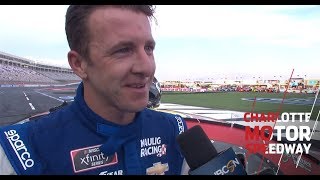 AJ Allmendinger celebrates NASCAR Xfinity Series win at Charlotte Motor Speedway Roval [upl. by Ahsiekit]