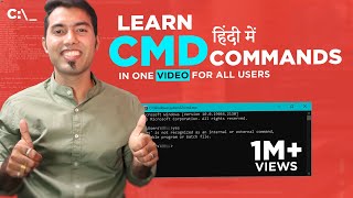 Learn CMD Commands In One Video for all Users in Hindi 2019  Command Prompt in Hindi [upl. by Laufer]