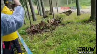 Ott Tanak Rally Estonia 2024 SS2 Crash [upl. by Ahsimed669]