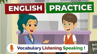 English Speaking Practice Easy Way  American English Conversation Practice [upl. by Lirba]