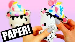 YUMMIIBEAR PAPER SQUISHY DIY  How to make a squishy without foam [upl. by Masha]