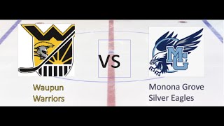 Monona Grove at Waupun Boys WIAA Hockey 21723 [upl. by Arammahs428]