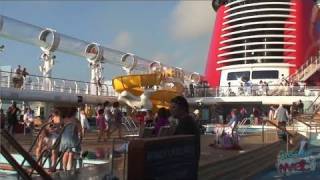 Full lap around Deck 11 of the Disney Dream cruise ship [upl. by Madoc]