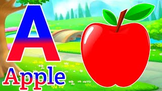 Phonics Song with TWO Words  A For Apple  ABC Alphabet Songs with Sounds for Children [upl. by Woodcock]