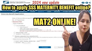 How to apply SSS MAT2 Maternity Benefits online in 2024 [upl. by Augustine]