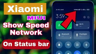 How to Enable Internet speed meter in Redmi  how to on network speed in mi [upl. by Ramel844]