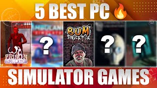 🔥5 BEST PC Simulator Games 2022  Hindi [upl. by Hutson198]