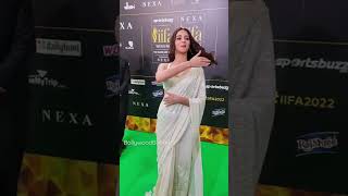 AnanyaPanday looks dazzling in a saree at IIFA Awards YouTubeShorts [upl. by Kcirdahc87]