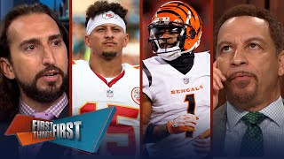 Mahomes responds to Chase’s bold AFC statement Chiefs vs Bengals preview  NFL  FIRST THINGS FIRST [upl. by Barn]