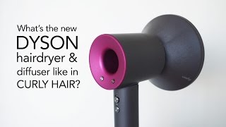 Dyson diffuser review in curly hair [upl. by Zwick]