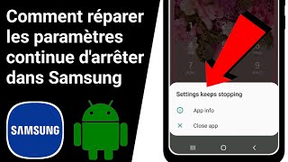 Comment réparer les paramètres continue darrêter le problème dans Samsung [upl. by Deron]