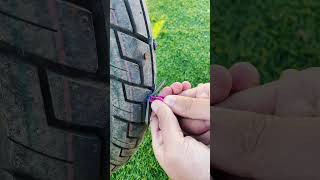 The effect of tire repair is immediate puncturerepair tirerepair [upl. by Ymac]