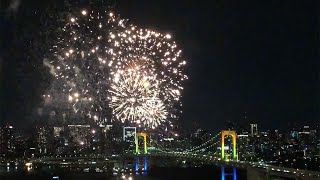 THE ODAIBA RAINBOW FIREWORKS 2018 FROM FUJI TVs quotHACHITAMAquot SPHERE 【Fuji TV Official】 [upl. by Nuarb905]