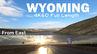 Wyoming Interstate 80 4K60 Full Length of State Detailed Timestamps Westbound [upl. by Ellett]