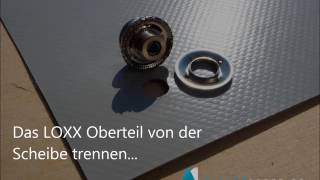 Verarbeiten von LOXX Verschlüssen Weiche Materialien [upl. by Annoiek473]